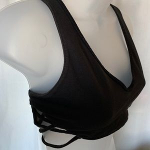 Black crop top tank, Urban Outfitters